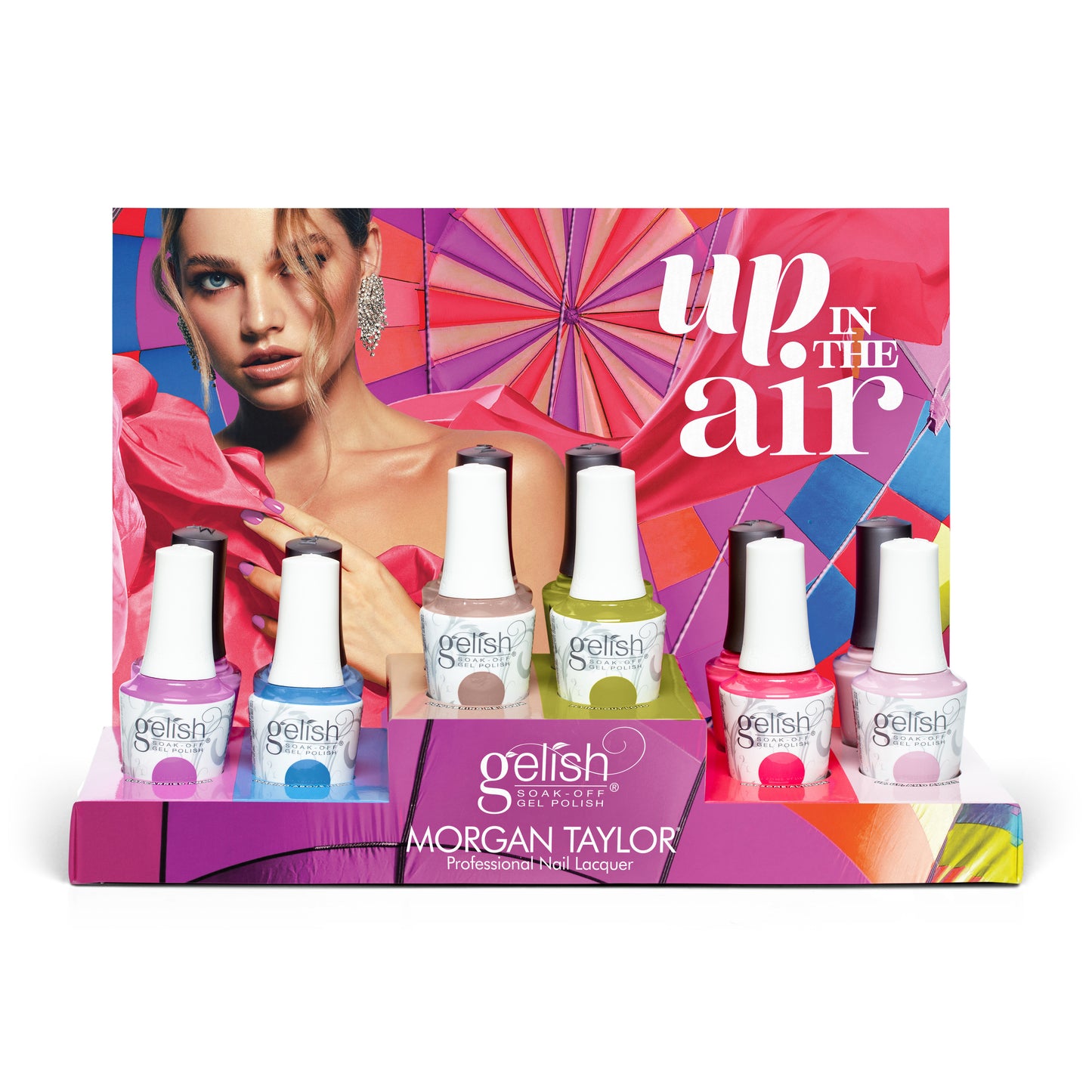 Gelish Morgan Taylor Up In The Air, Mixed Collection Display, 12 Piece