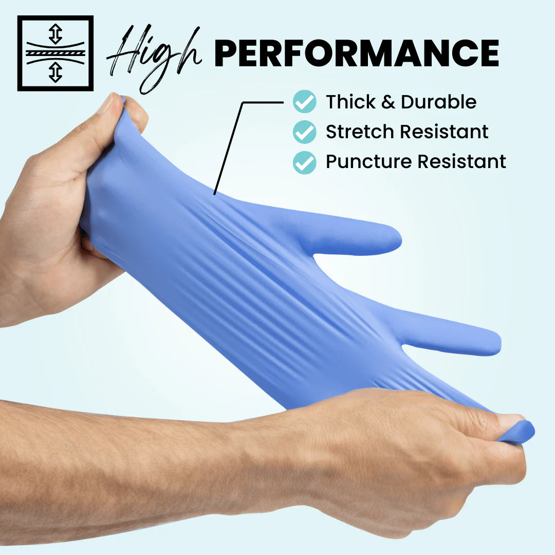 Eco Gloves Biodegradable Nitrile, Blue Violet, 100 ct