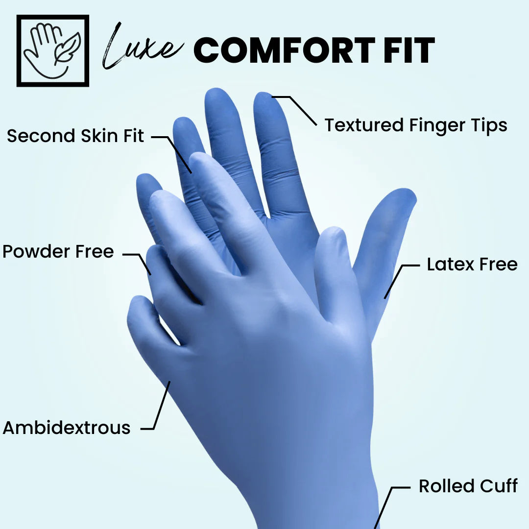 Eco Gloves Biodegradable Nitrile, Blue Violet, 100 ct