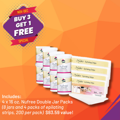 Nufree Buy 3 Get 1 Free, Double Jar Pack, 16 oz