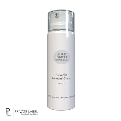 Private Label Glycolic Renewal Cream, Retail 4 oz