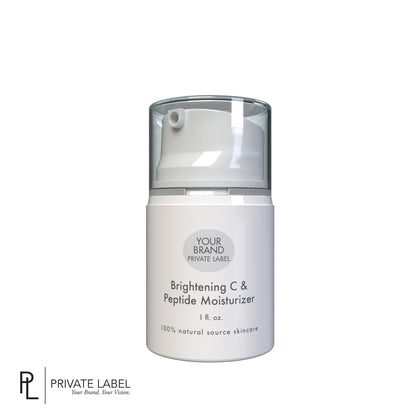 Private Label Brightening C & Peptide Moisturizer, Retail 1 oz