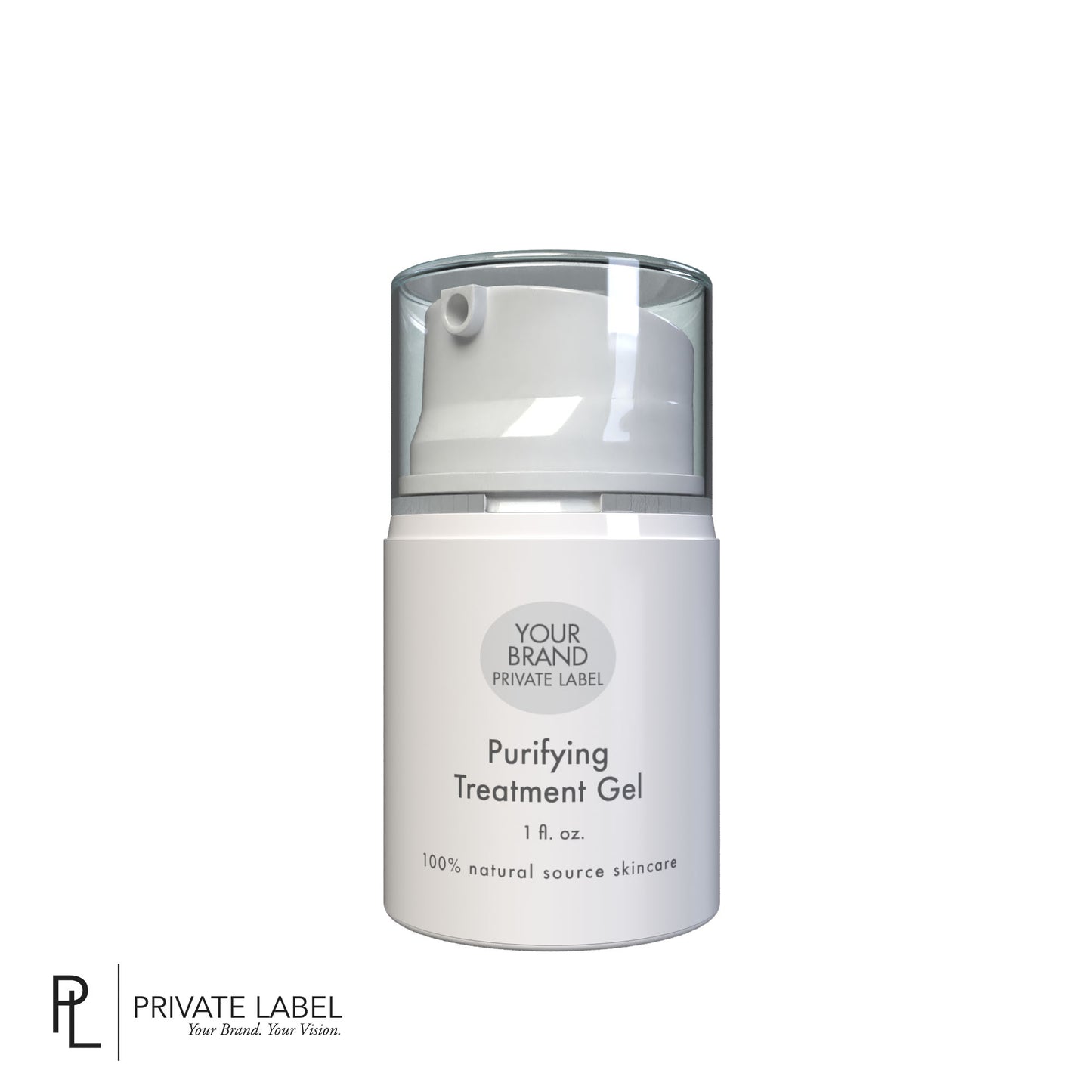 Private Label Purifying Treatment Gel, Retail 1 fl oz