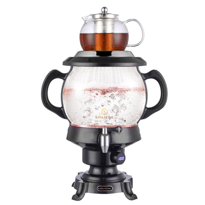 Persian Samovar Glass Tea Maker, Black