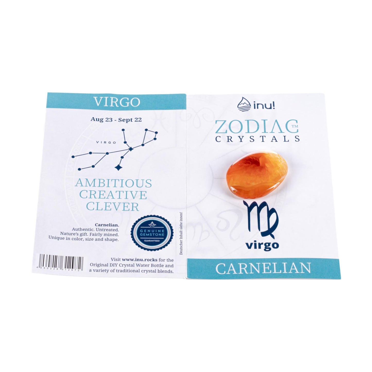 VitaJuwel Zodiac Crystal, VIRGO, Carnelian