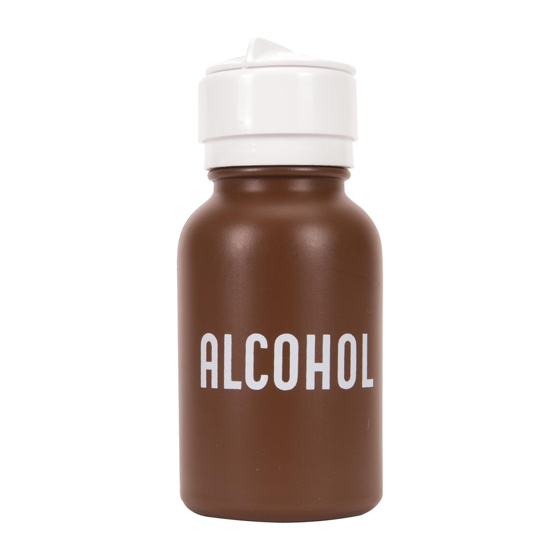 Bottles & Jars Plastic Menda Alcohol Imprint Bottle / Amber / 8oz