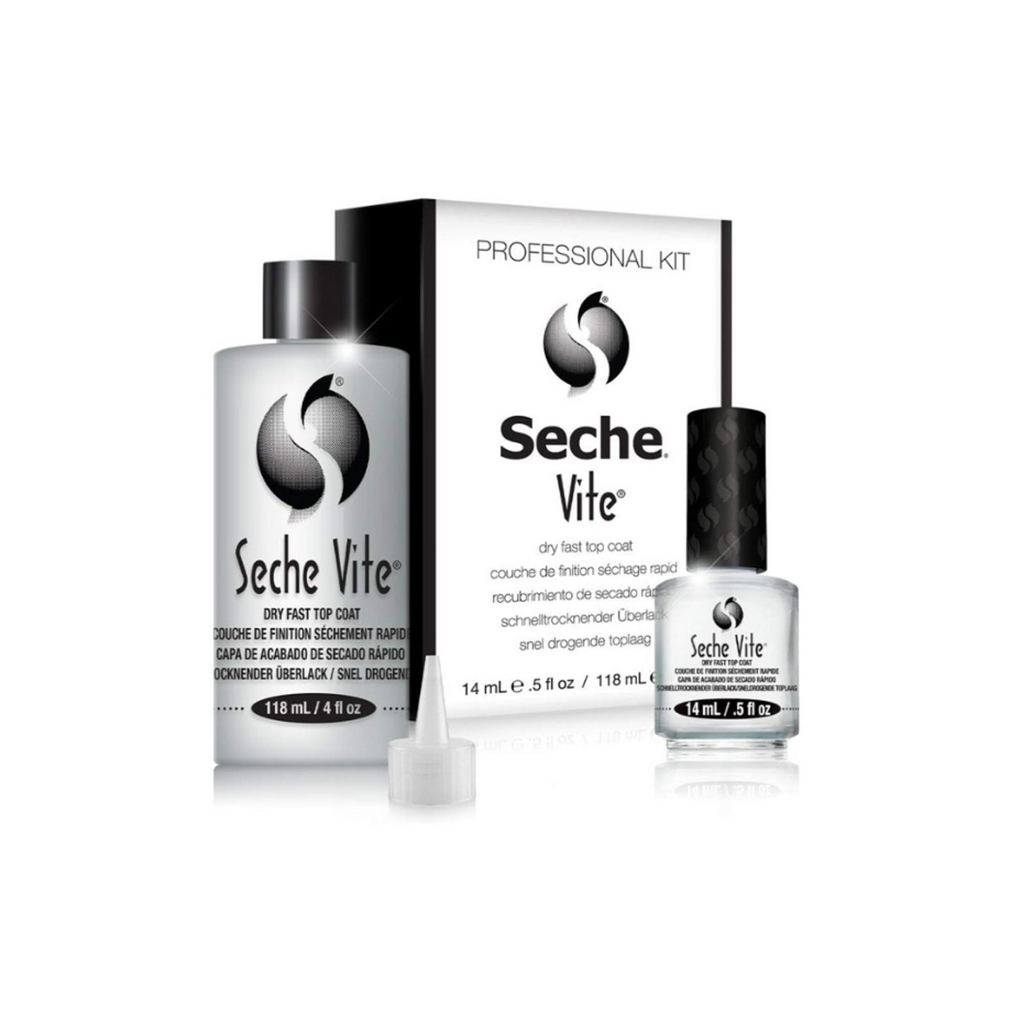 Seche Vite Dry Fast Top Coat, Professional Kit