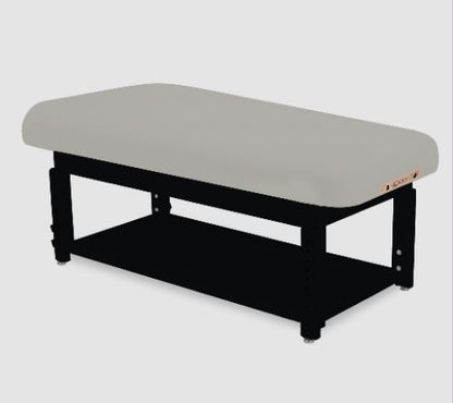 Living Earth Crafts Napa Flat Top Spa Treatment Table with Shelf Base