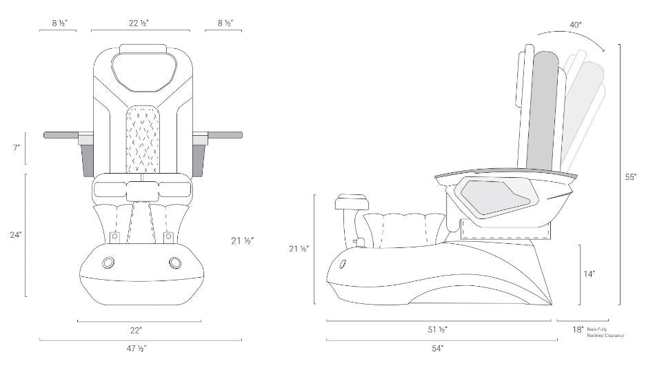 Lotus LX Pedicure Spa with Massage