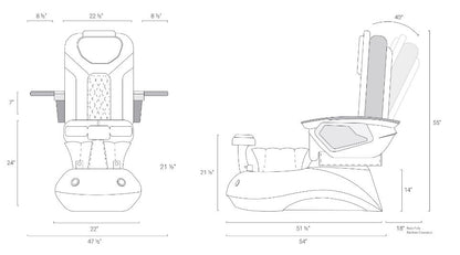 Lotus LX Pedicure Spa with Massage