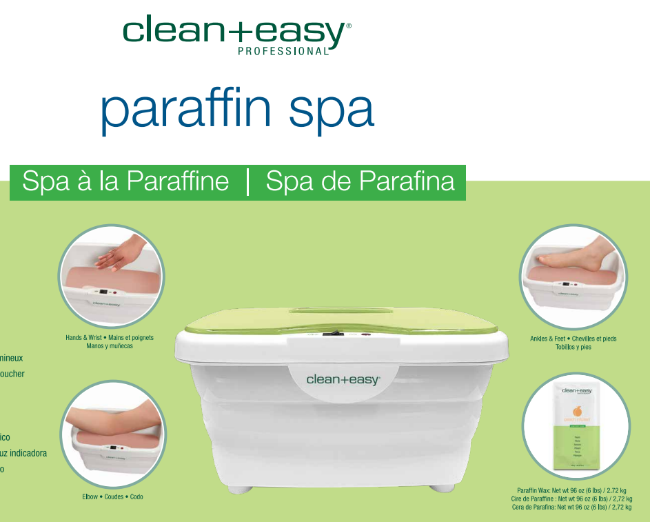 Clean + Easy Non-Digital Paraffin Spa w/ Peach Paraffin, 6 lbs.