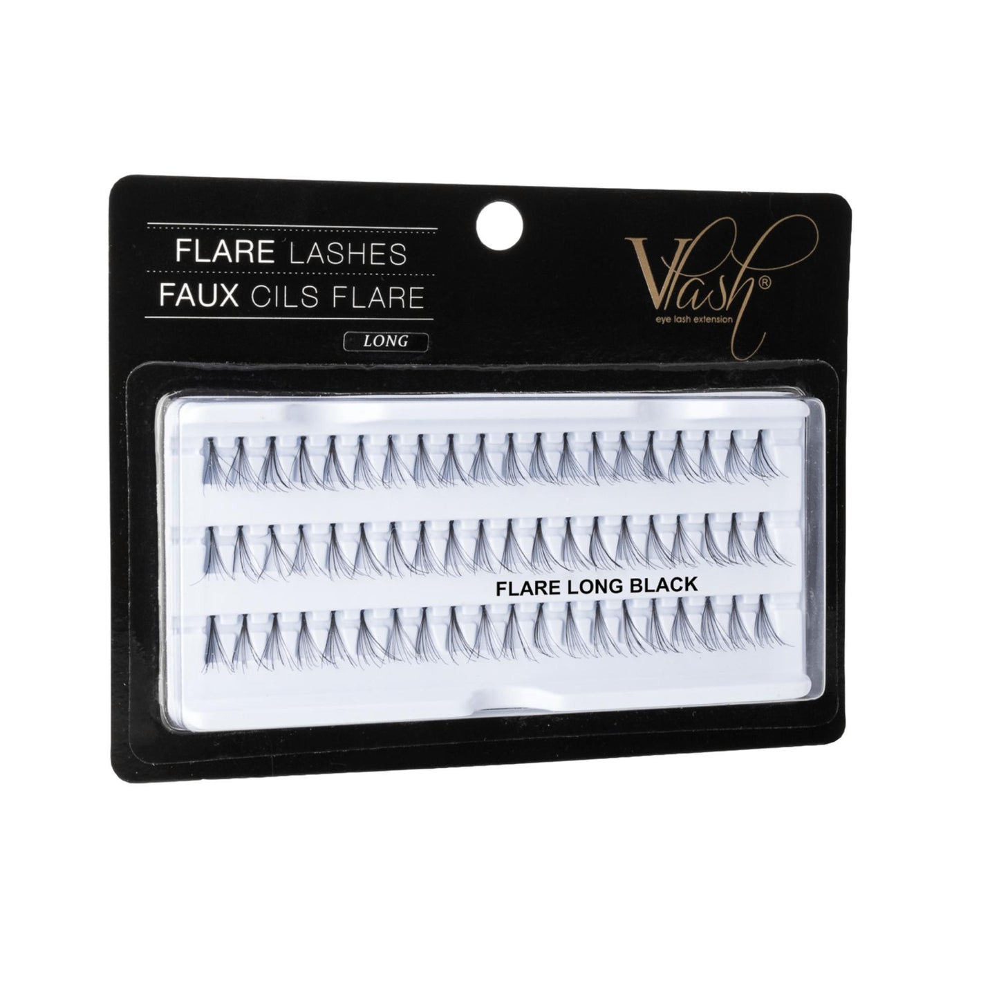 Vlash Flare Lashes, Long, 60 Pcs per Tray