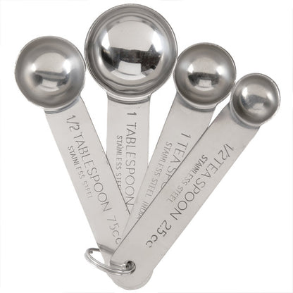 Measuring Spoon Set, Stainless Steel, 4 pc