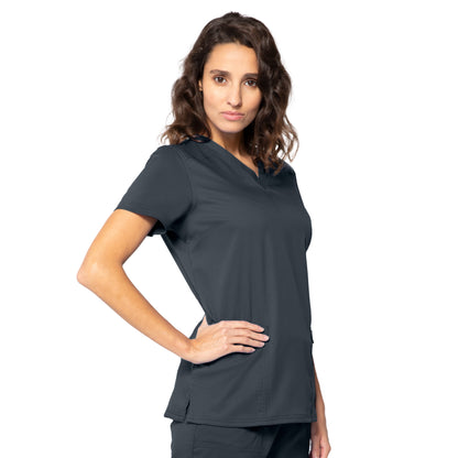 Women's Modern V-Neck Tunic Top, XXSmall to XLarge, by Landau