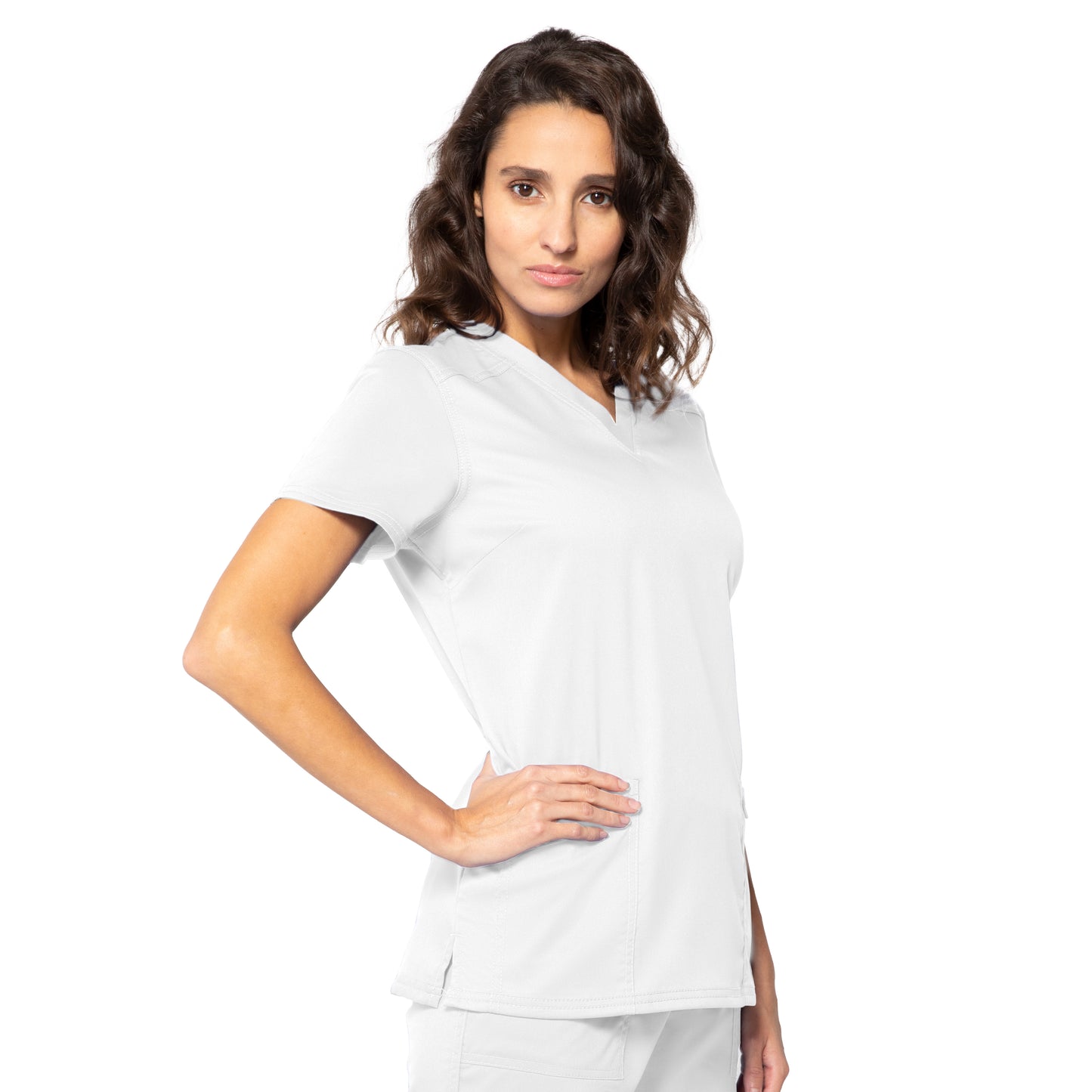 Women's Modern V-Neck Tunic Top, XXSmall to XLarge, by Landau