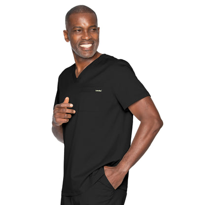 Landau ProFlex Men's 2-Way Stretch, 1 Pocket V-Neck Top, 2XL to 5XL