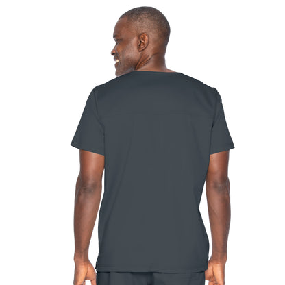 Landau ProFlex Men's 2-Way Stretch, 1 Pocket V-Neck Top, 2XL to 5XL