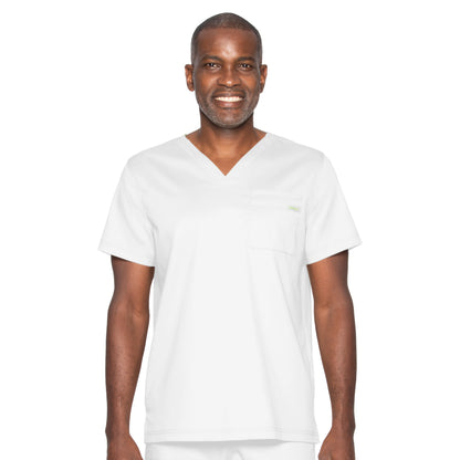 Landau ProFlex Men's 2-Way Stretch, 1 Pocket V-Neck Top, 2XL to 5XL