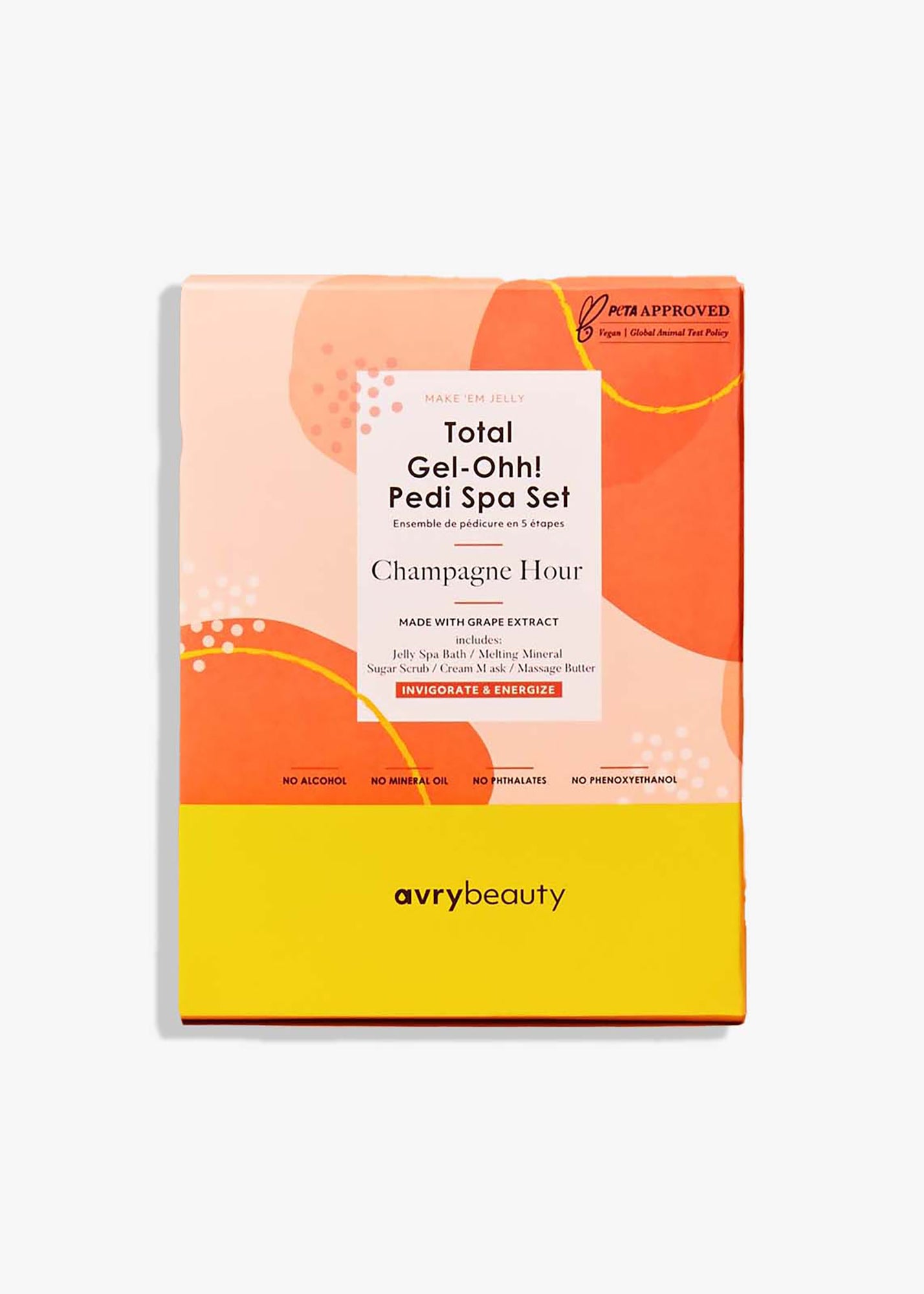 Avry Beauty Total Gel-Ohh! 5 Step Pedi Spa Set