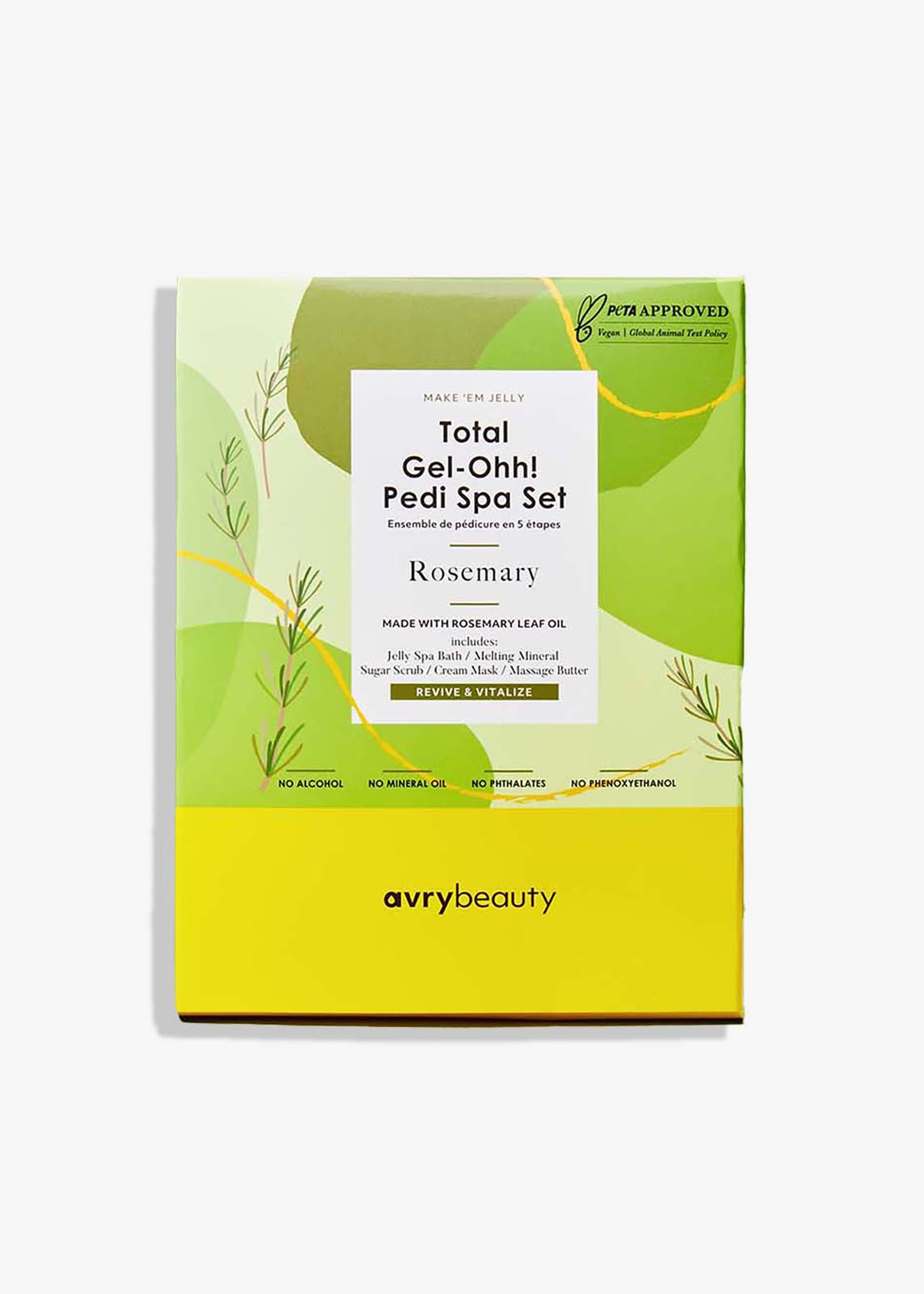 Avry Beauty Total Gel-Ohh! 5 Step Pedi Spa Set