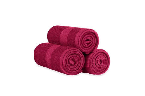 Wholesale Towels > 16x28 - Burgundy Bleach Proof Hand Towel