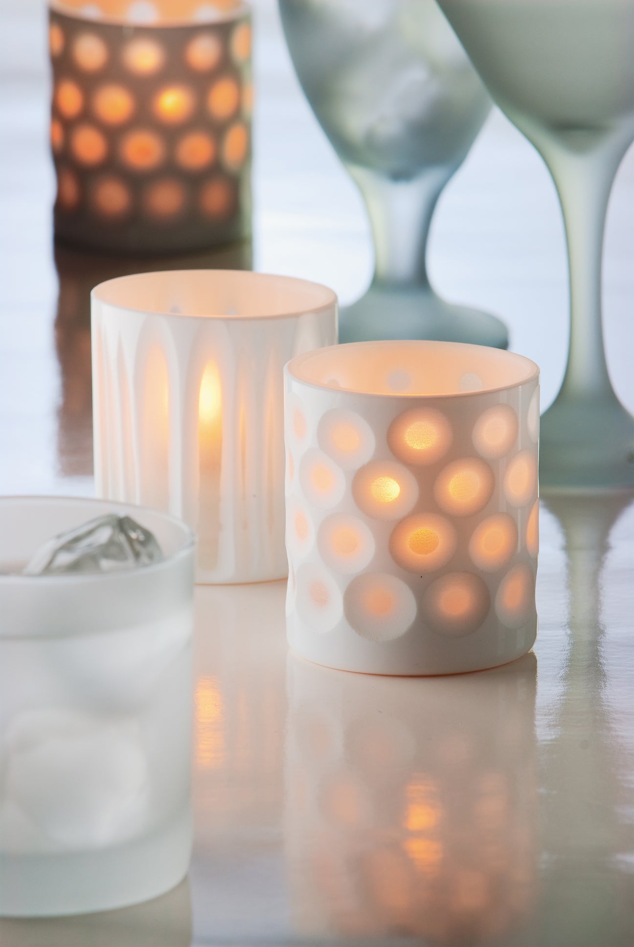 Hollowick Boutique Collection Porcelain Candle Holders