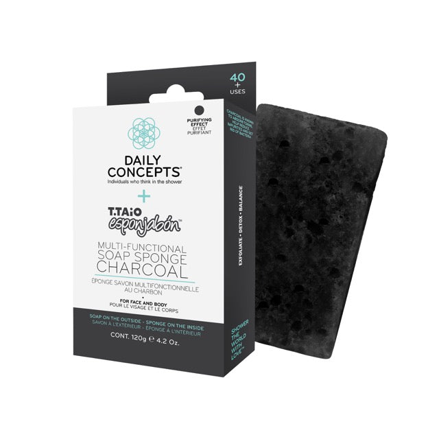 Daily Concepts + Esponjabon Soap Sponge, Charcoal – Universal Companies