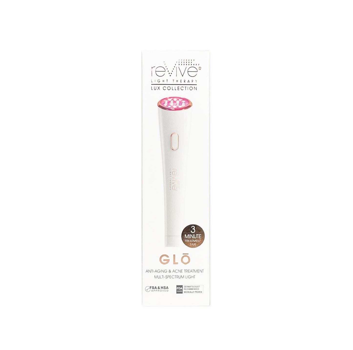 Lux Glo Portable LED, Wrinkle Reduction & Acne Treatment by reVive Light Therapy