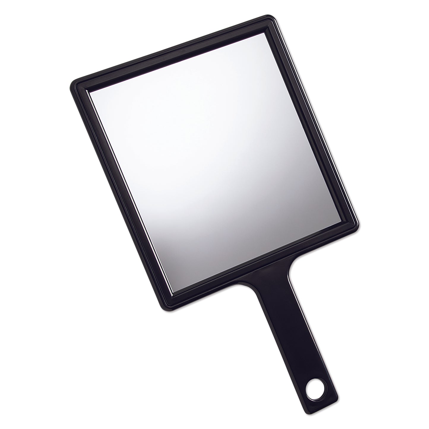 Hand Held Mirror, Black, Rectangle, Large