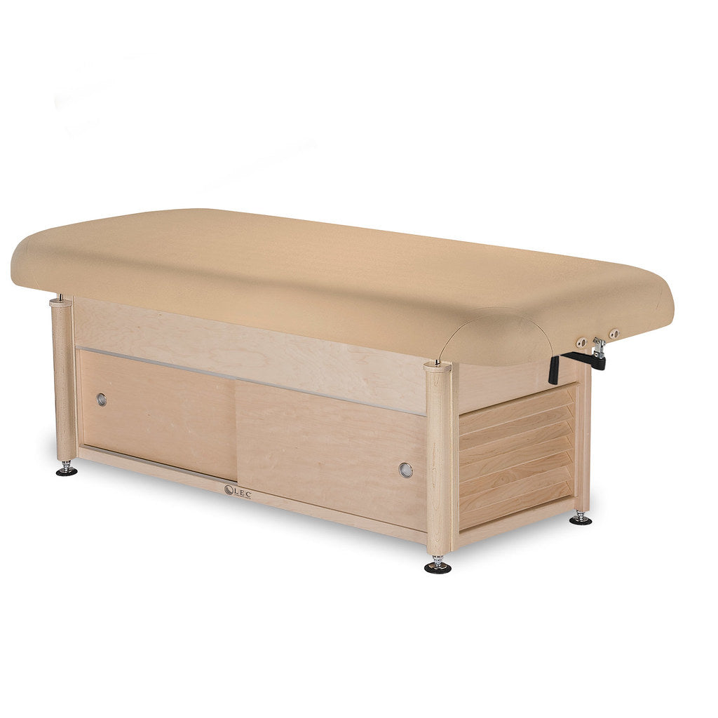 Living Earth Crafts Napa Flat Top Massage Table with Contemporary Cabinet