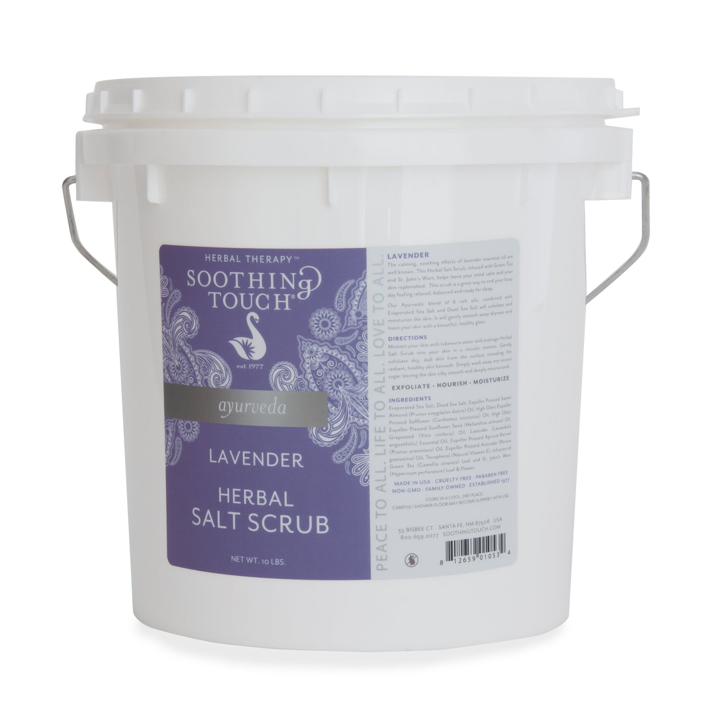 Soothing Touch Herbal Salt Scrub, Lavender