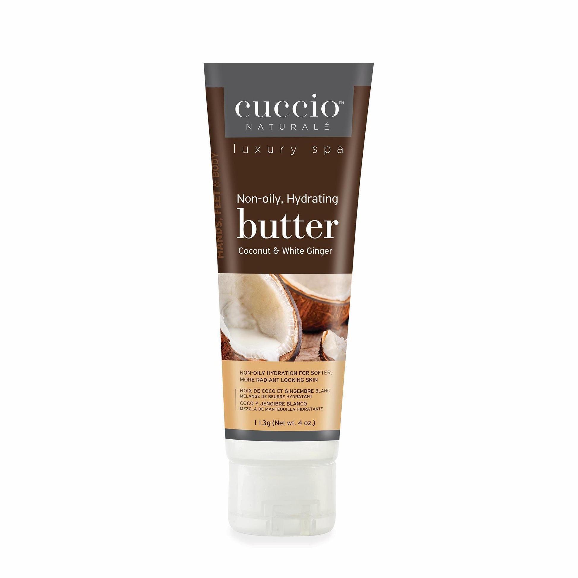 Bath & Body Coconut & White Ginger / 4oz Cuccio Coconut & White Ginger Butter Blend / 4oz