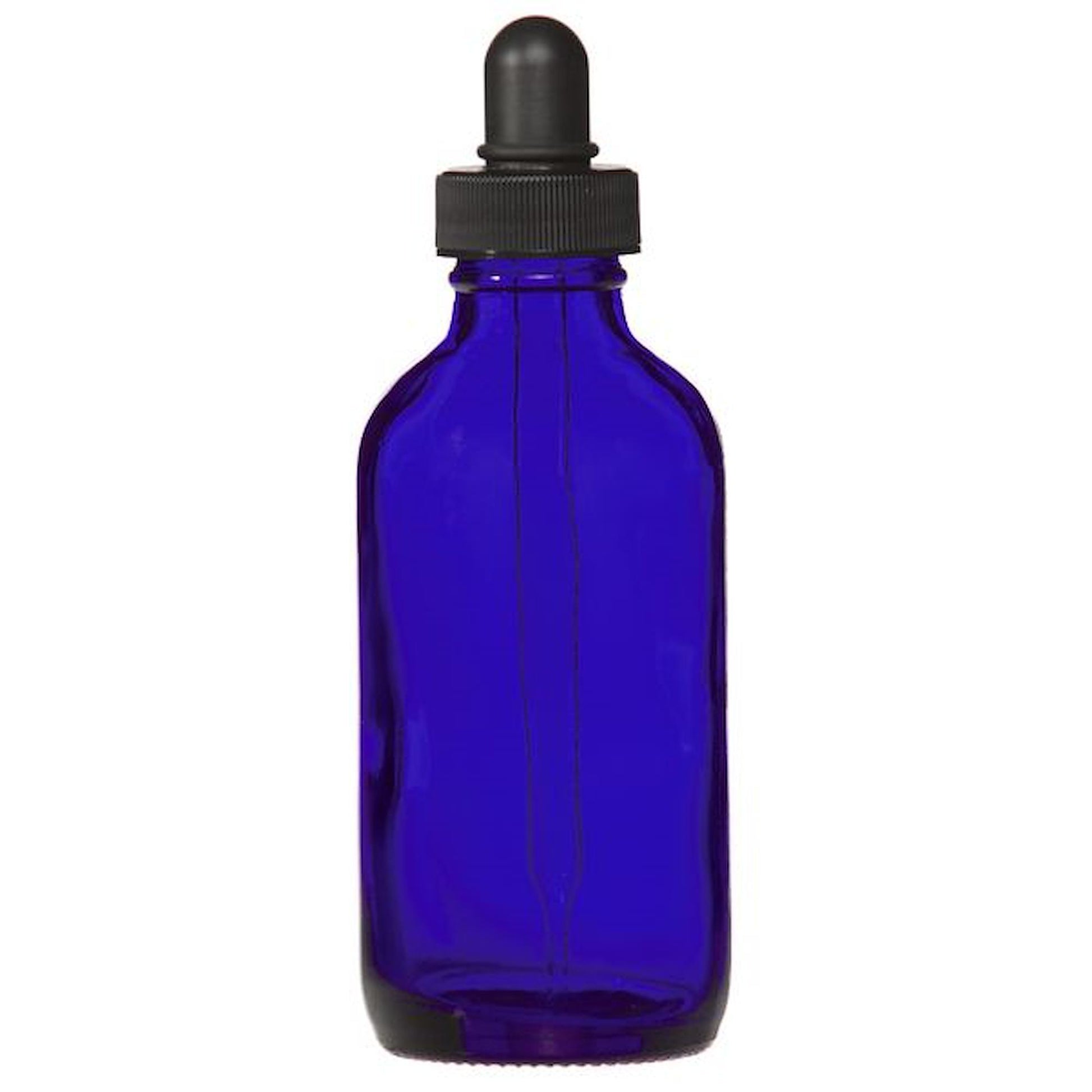 Bottles & Jars 4 oz. Dropper Bottle / Cobalt Blue