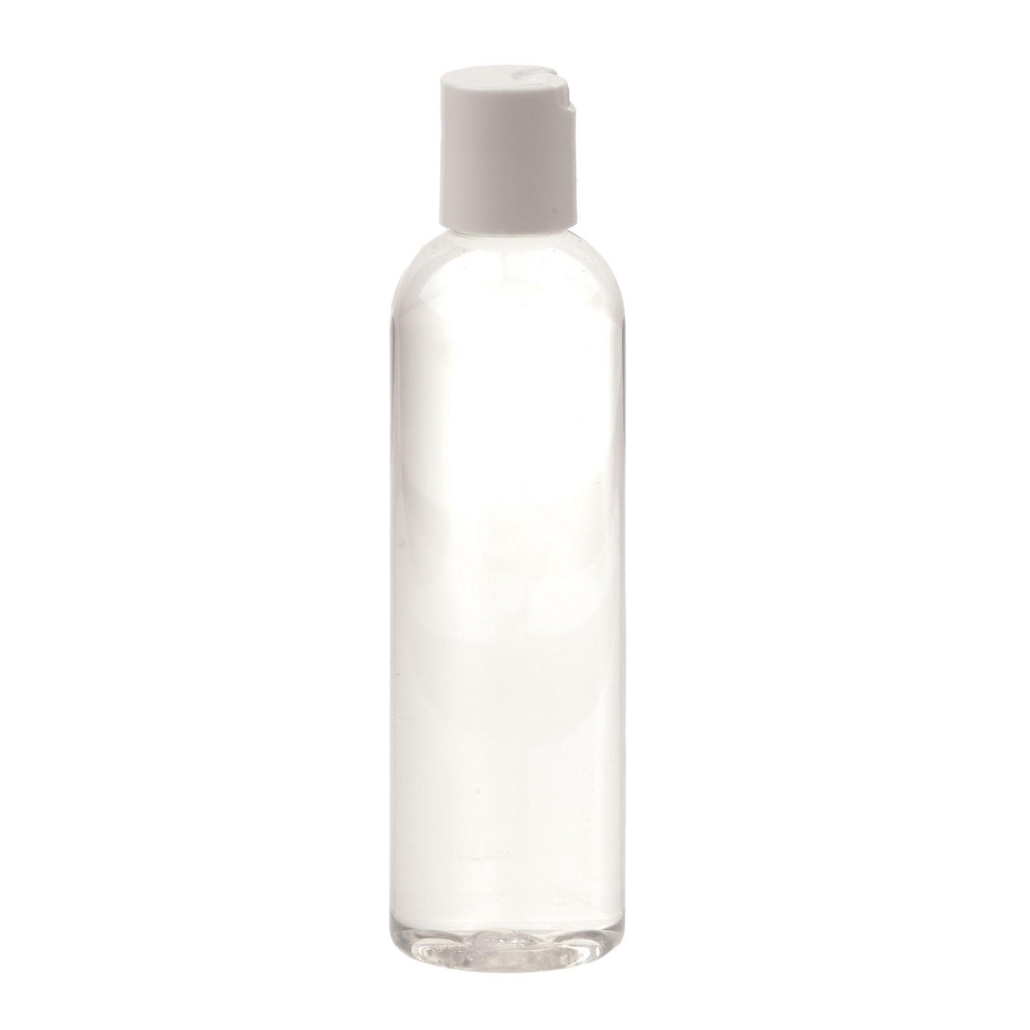 Bottles & Jars Clear Bottle w/White Cap / 4oz