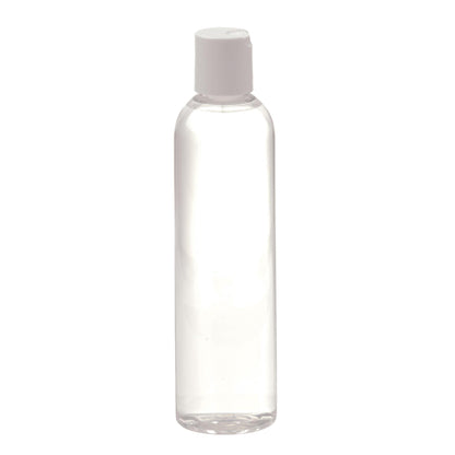 Bottles & Jars Clear w/ white disc cap / 8 oz. Clear Bottle with Cap