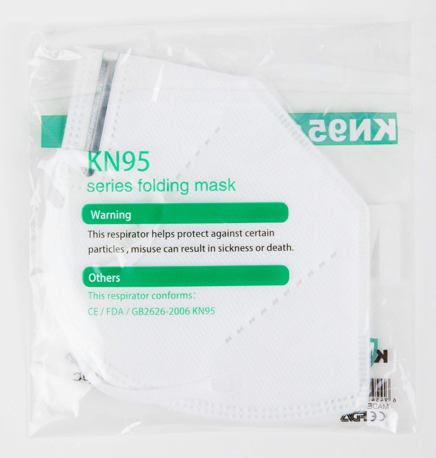 Face Masks & Eyewear KN95 Disposable Protective Face Mask, 5 Ply, 1 Count