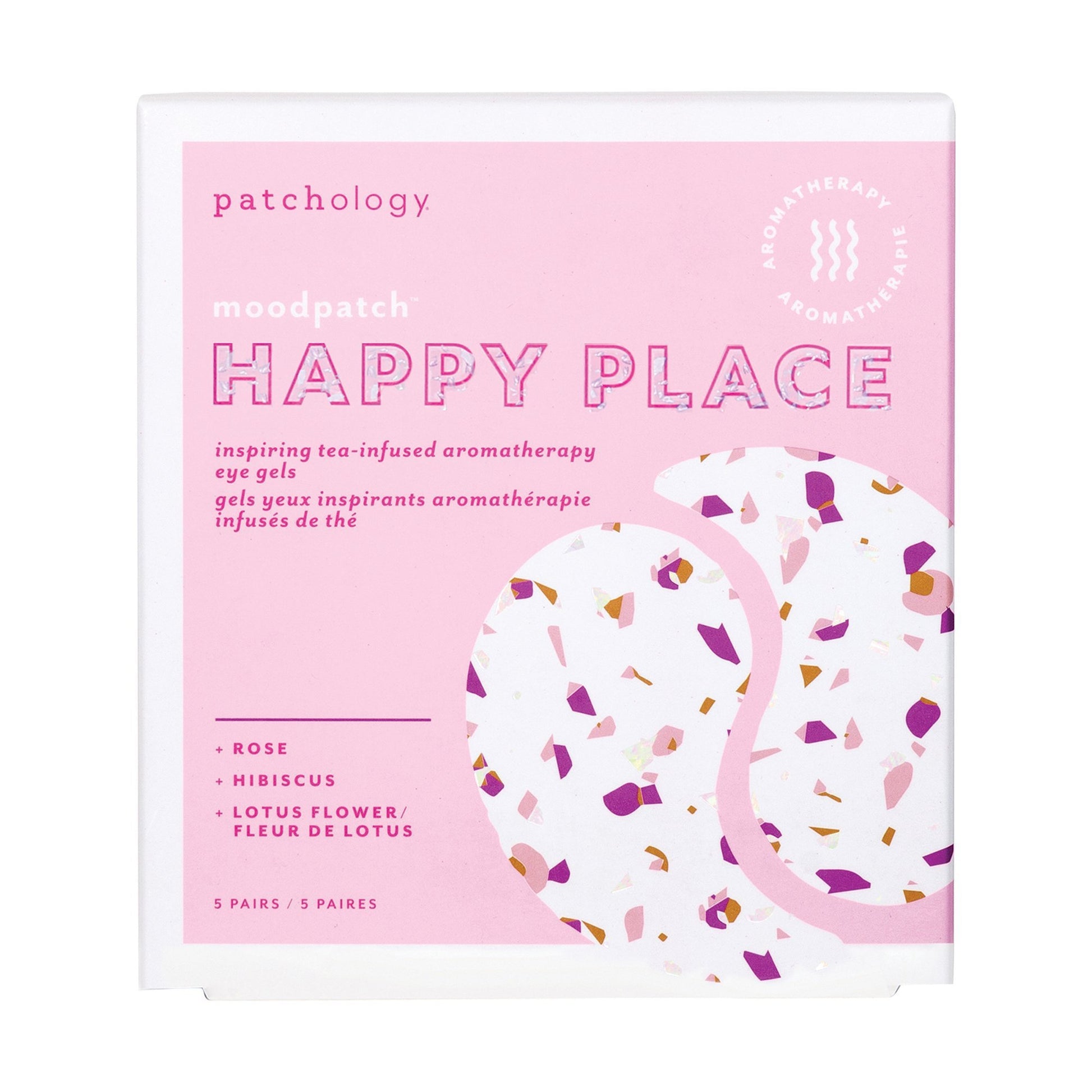 Face Masks & Eyewear Patchology Moodpatch Happy Place Inspiring Tea-Infused Aromatherapy Eye Gels, 5 Pairs