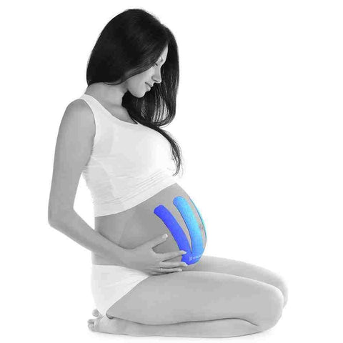 How to Kinesio tape pregnant belly? [and when to start]