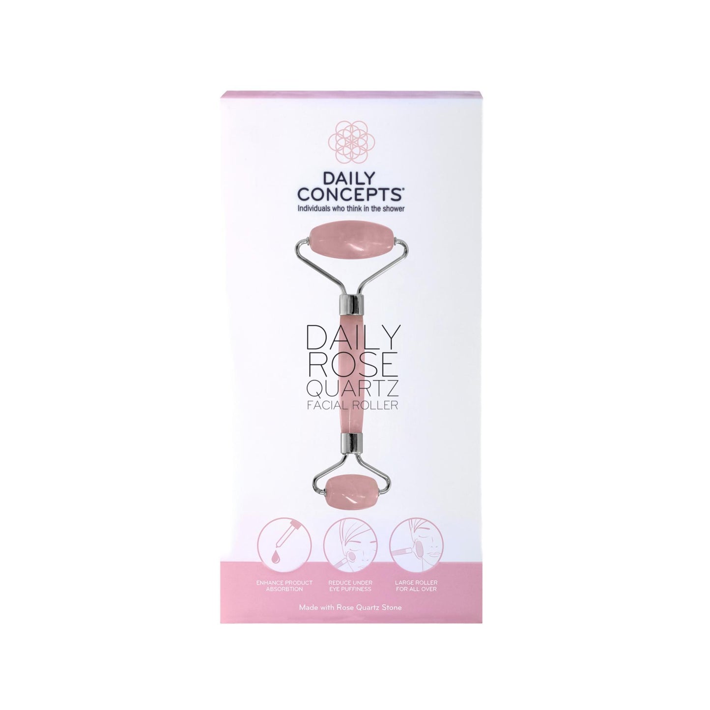 Daily Concepts Rose Quartz Facial Roller