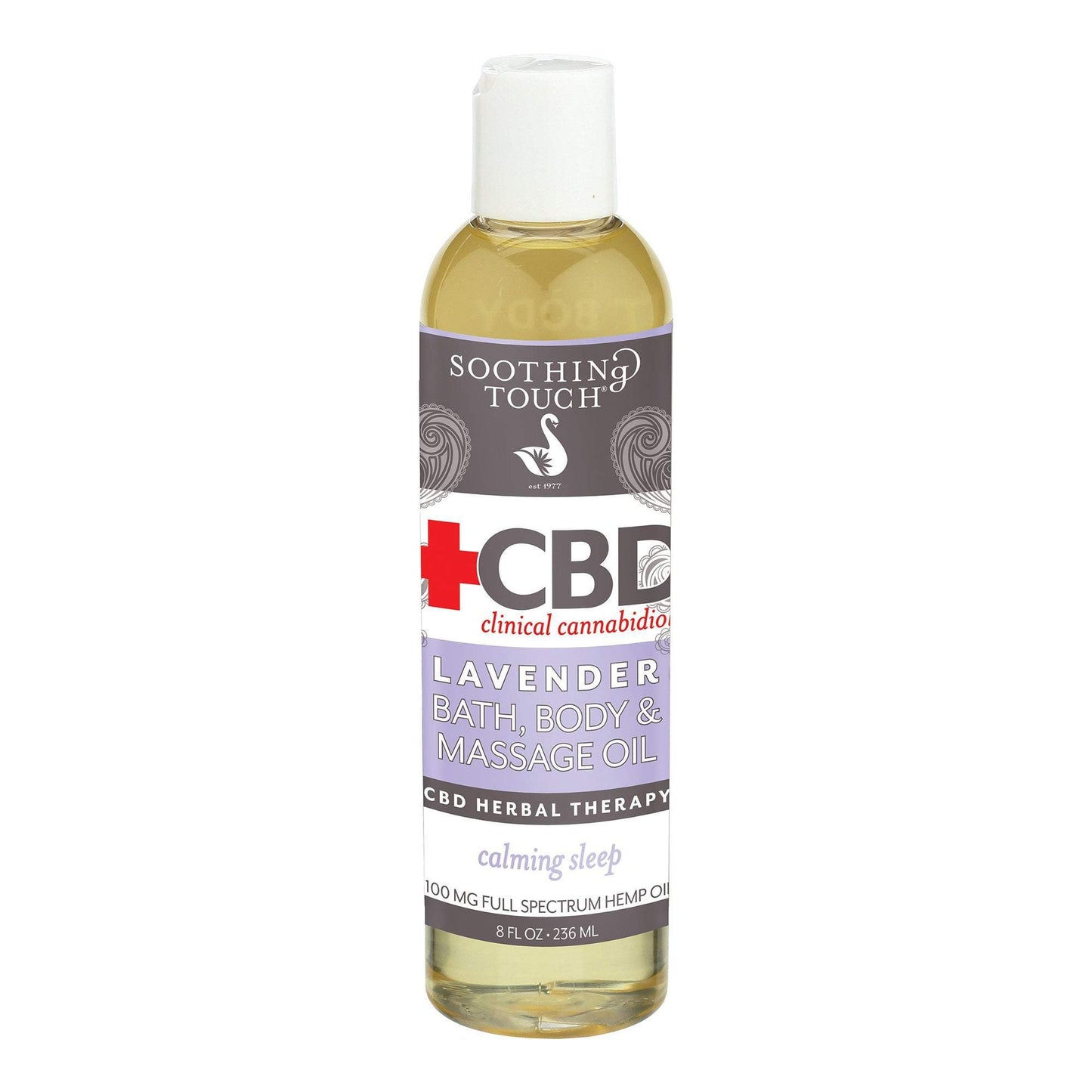 Massage Oils Soothing Touch CBD Lavender Rosemary Bath, Body & Massage Oil 8 oz