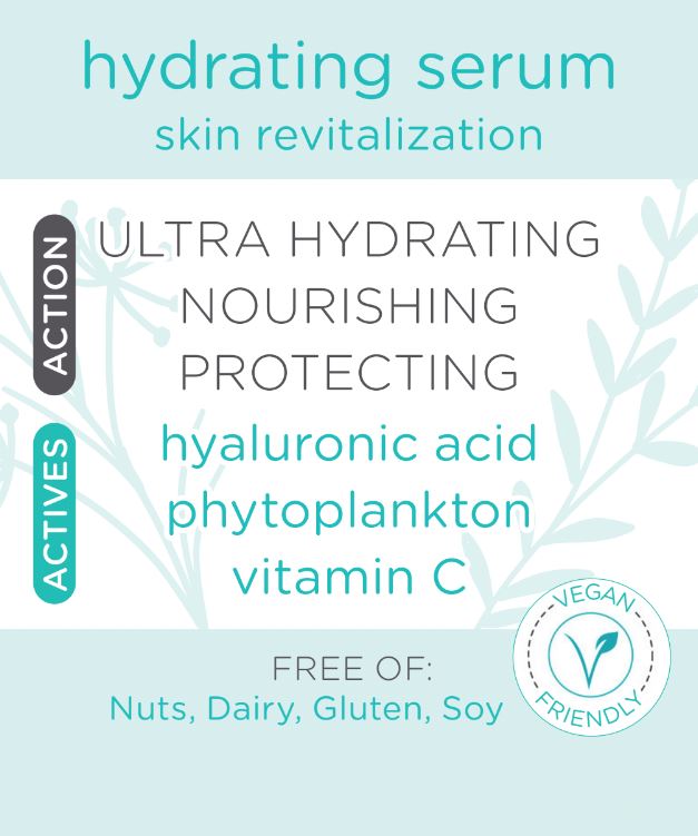 Moor Spa Hydrating Serum with Vitamin C, Hyaluronic Acid and Marine Phytoplankton