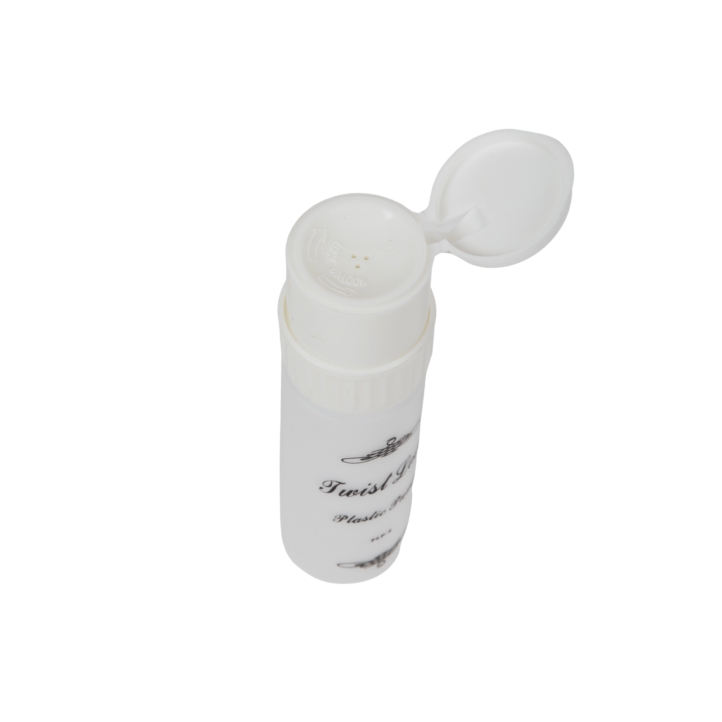 Round Liquid Pump Dispenser, Twist Lock Top, Flip Cap, 4 oz