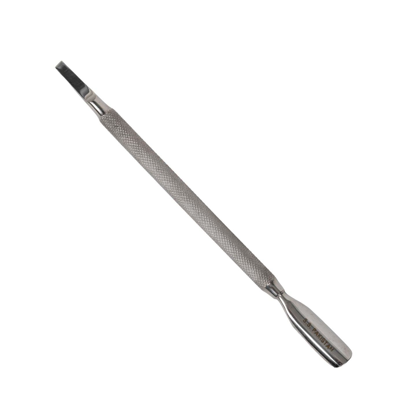 Cuticle Pusher with Flat End Tool, Stainless Steel