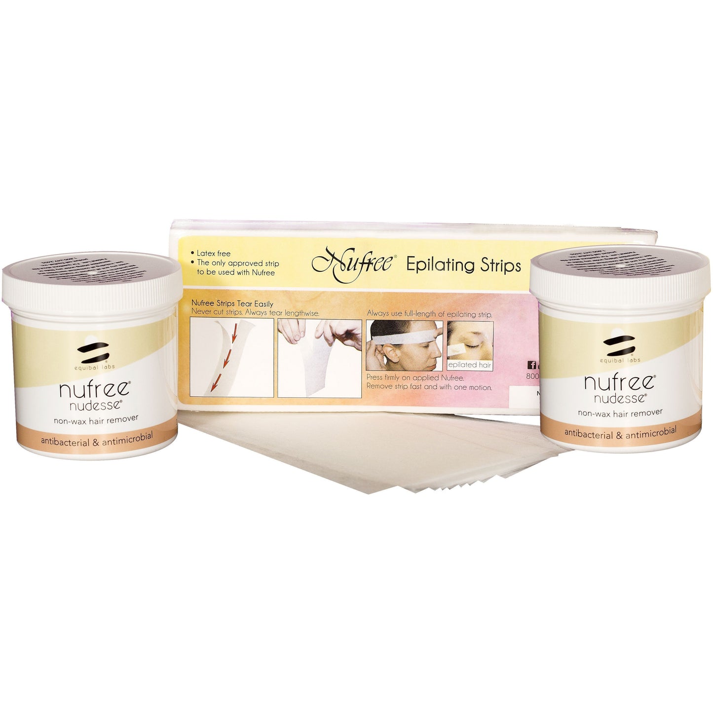 Pellon, Strip & Soft Wax Nufree Little One Double Jar Pack