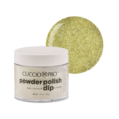 Powder Polish / Dip Polish Gold wRnbow Mica Cuccio Pro Dipping Powder