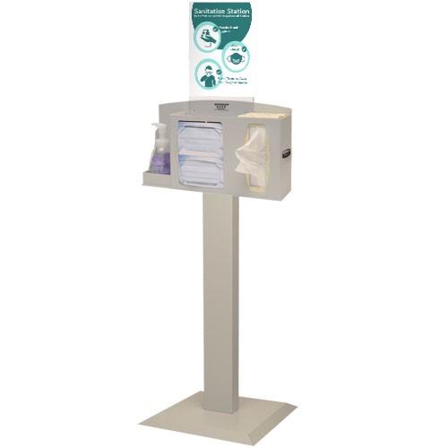 Sanitation Station with Stand, Quartz Beige