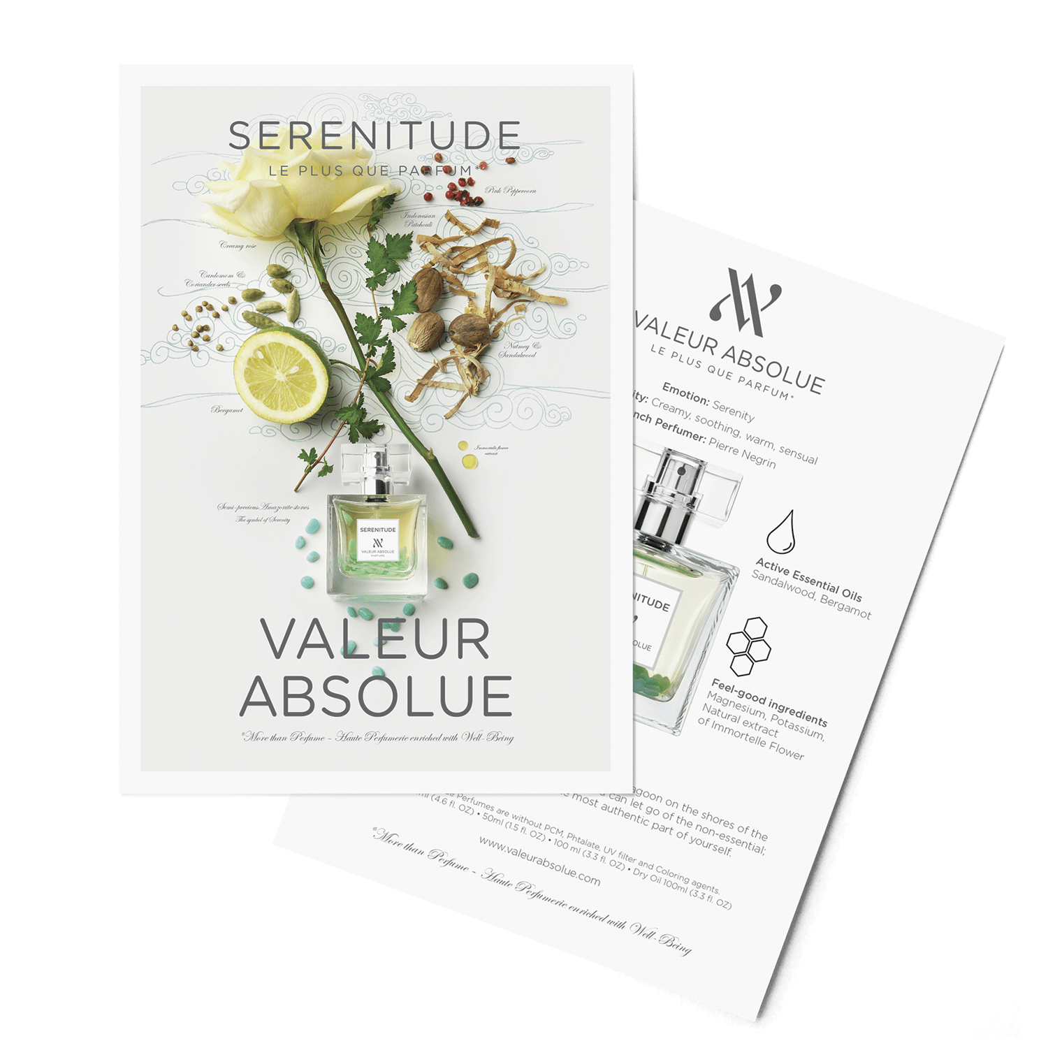 Serenitude Valeur Absolue Fragrance Scent Cards, Confiance