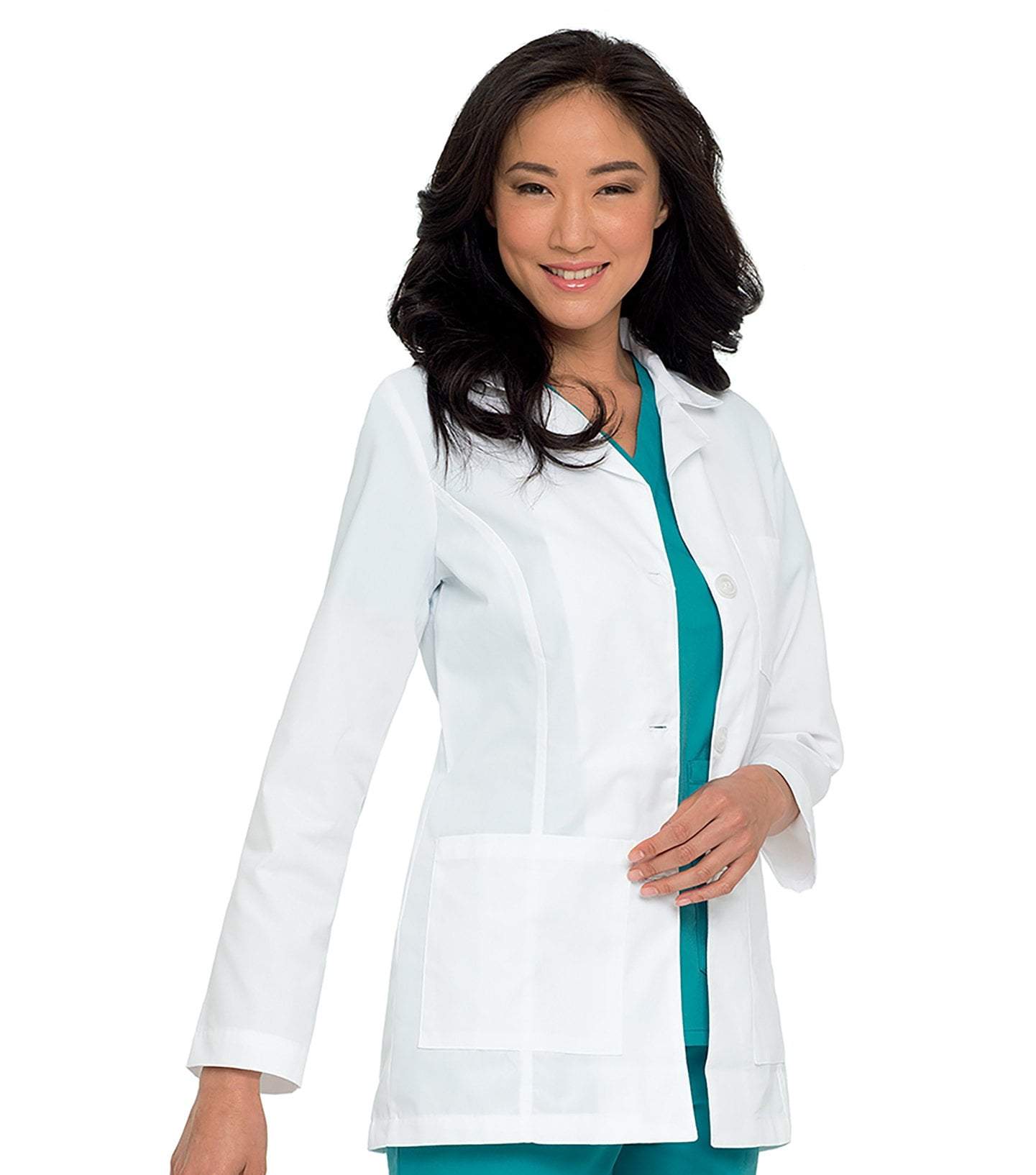 Women's Lab Coat in White by Landau