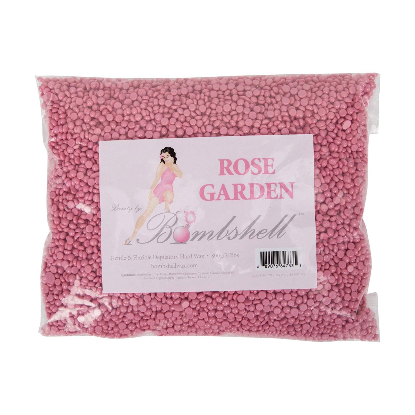 Bombshell Wax Hard Wax, Rose Garden, 2 lbs