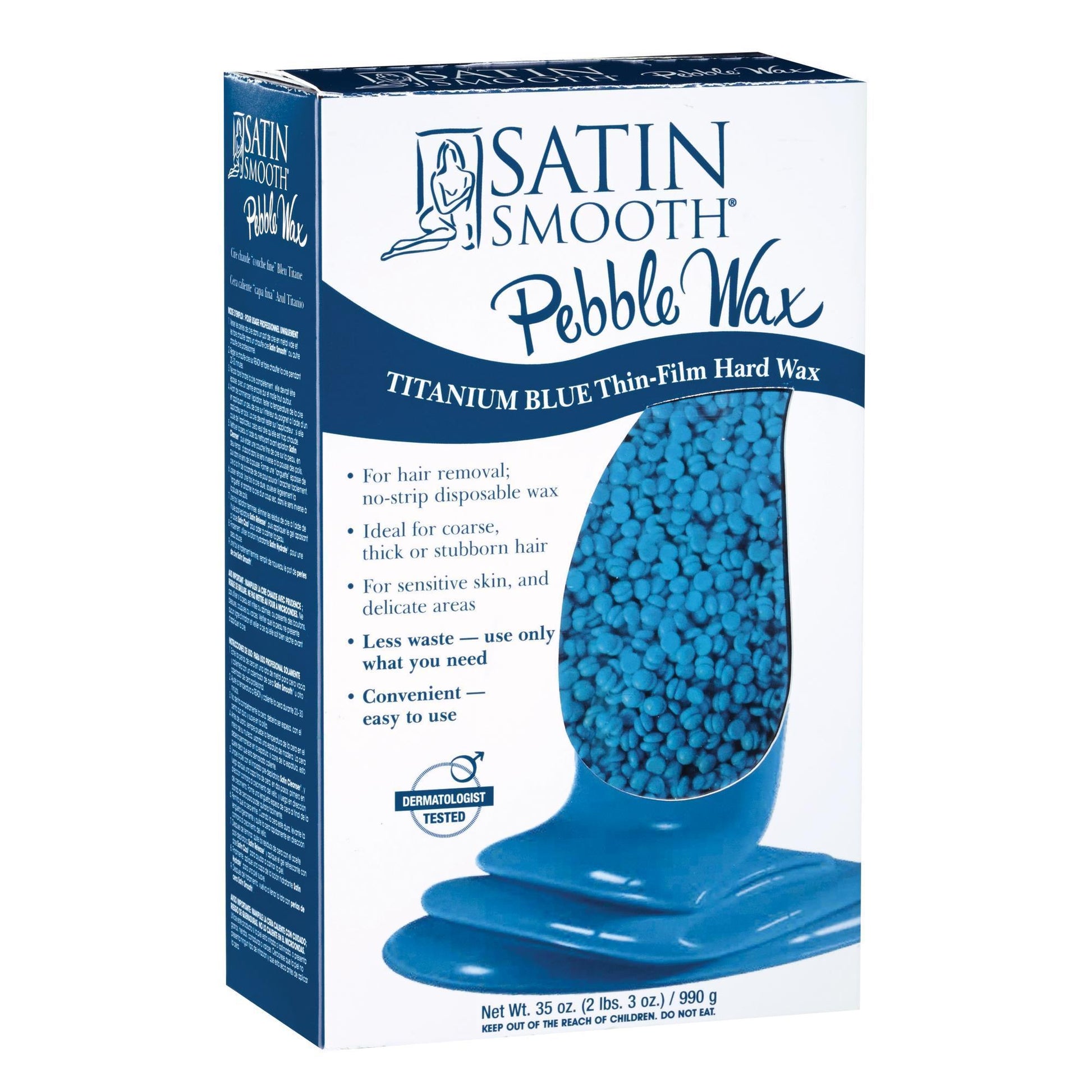 Satin Smooth Hard Wax, Titanium Blue, 2.2 lbs – Universal Companies